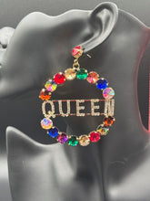 Queen's Radiance Rainbow Earrings